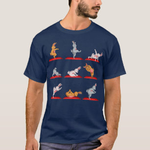 Yoga Rabbit Figurines Bunny Yoga  T-Shirt