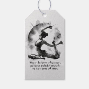 Yoga Reiki Einbeinige Königtaube-Pose Geschenkanhänger