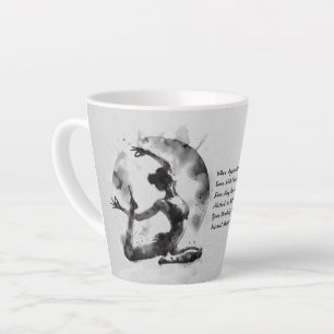 Yoga Reiki Einbeinige Königtaube-Pose Milchtasse