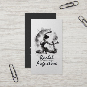 Yoga Reiki Einbeinige Königtaube-Pose Visitenkarte