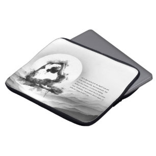 Yoga Reiki Einbeinige Königtaube Pose Wasserfarbe Laptopschutzhülle