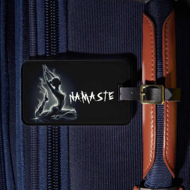 Yoga Reiki Instructor Pose Gepäckanhänger (Vorderseite Insitu 4)