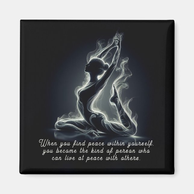 Yoga Reiki Instructor Pose Magnet (Vorne)