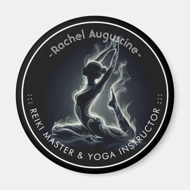 Yoga Reiki Instructor Pose Magnet (Vorne)