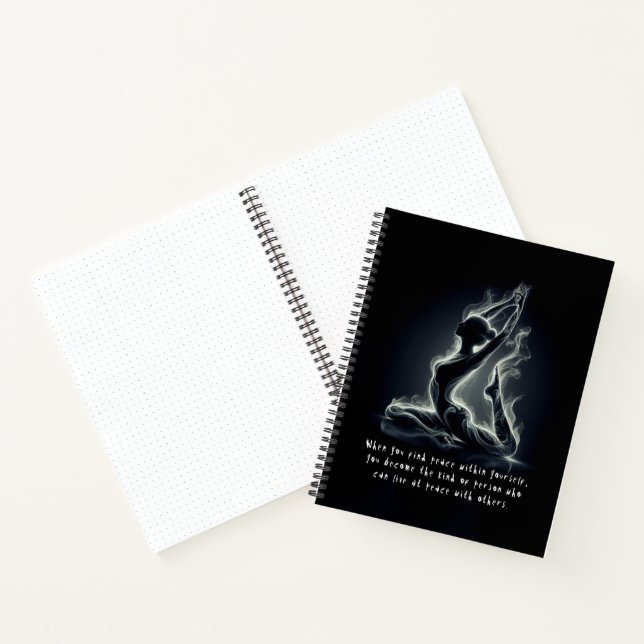 Yoga Reiki Instructor Pose Notizbuch (Innenseite)