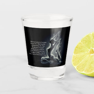 Yoga Reiki Instructor Pose Schnapsglas