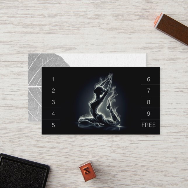 Yoga Reiki Instructor Pose Treuekarte (Vorderseite/Rückseite Beispiel)