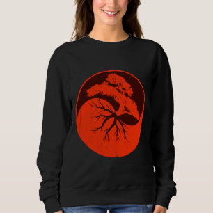 Yoga Retro Yin Yang Fitness Yoga Lehrerin Sweatshirt