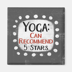 Yoga Review 5 Étoiles Réfrigérateur Aimant