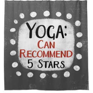 Yoga Review 5 Stars Duschvorhang