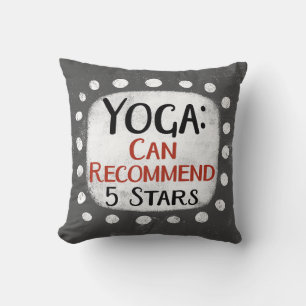 Yoga Review 5 Stars Throw Kissen