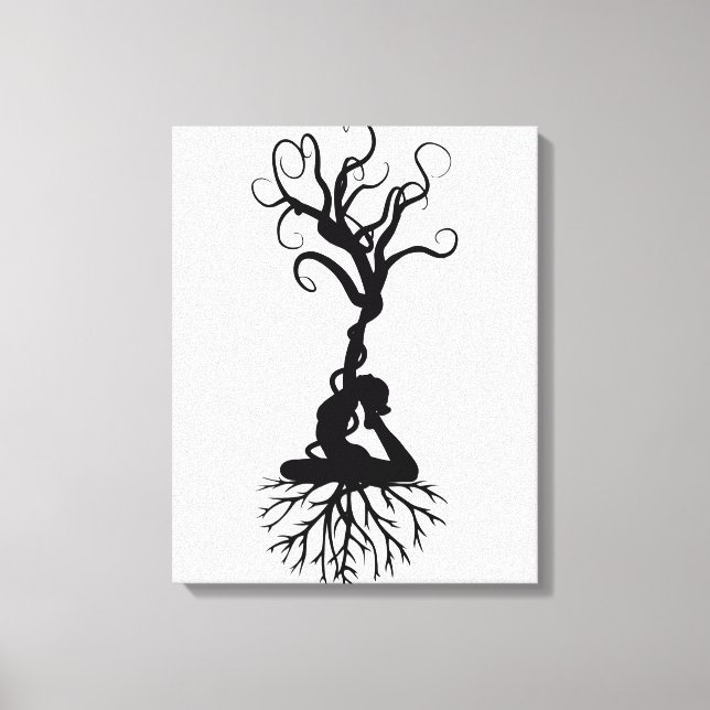 Yoga Roots Leinwanddruck (Vorderseite)