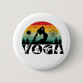 Yoga - Ruhe, Liebe und Licht Button