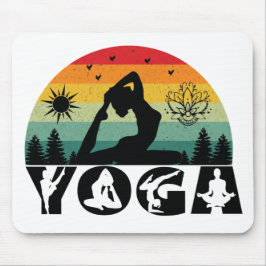 Yoga - Ruhe, Liebe und Licht Mousepad