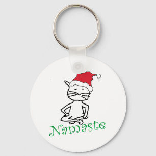 Yoga-Sankt-Katzen-Geschenke Schlüsselanhänger