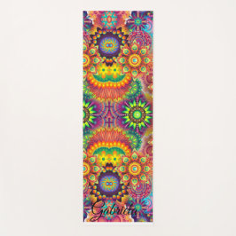 Yoga schöne Farben Fitness Personalisiert YOGA Yogamatte