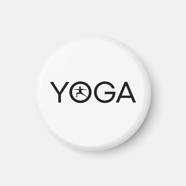 Yoga-Schriftzug Magnet (Vorne)