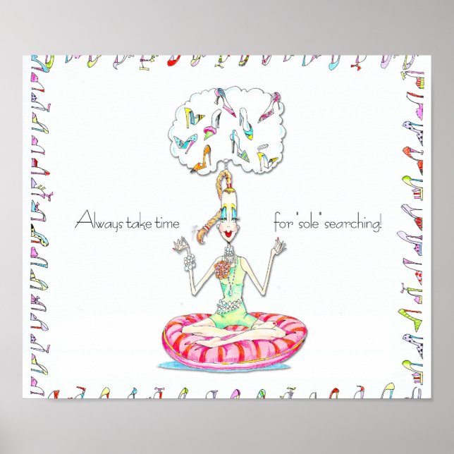 Yoga Shoes Vanity Poster (Vorne)