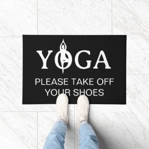 Yoga S'il vous plaît ôtez vos chaussures tapis de 