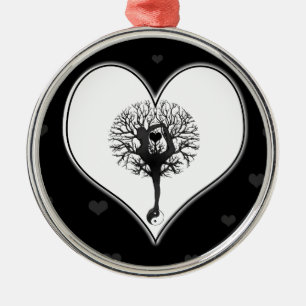 Yoga Silbernes Ornament