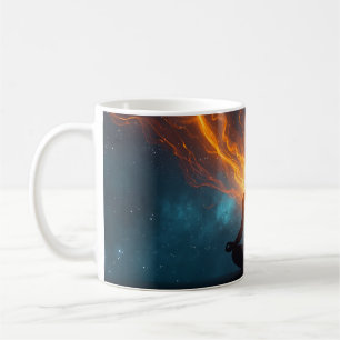 Yoga-Silhouette-Kaffeetasse - Spirituelle Kunst & Kaffeetasse