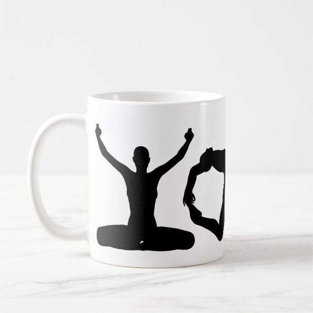 Yoga Silhouettes Kaffeetasse (Links)