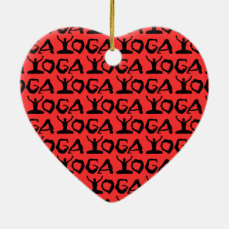 Yoga Silhouettes Keramik Ornament