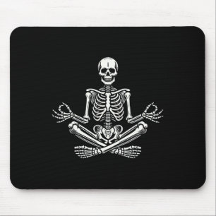 Yoga-Skelett Lustige Meditation Yoga-Skelett Hallo Mousepad