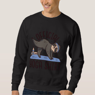 Yoga Sloth Meditation Tier Hindu Lazy Sweatshirt