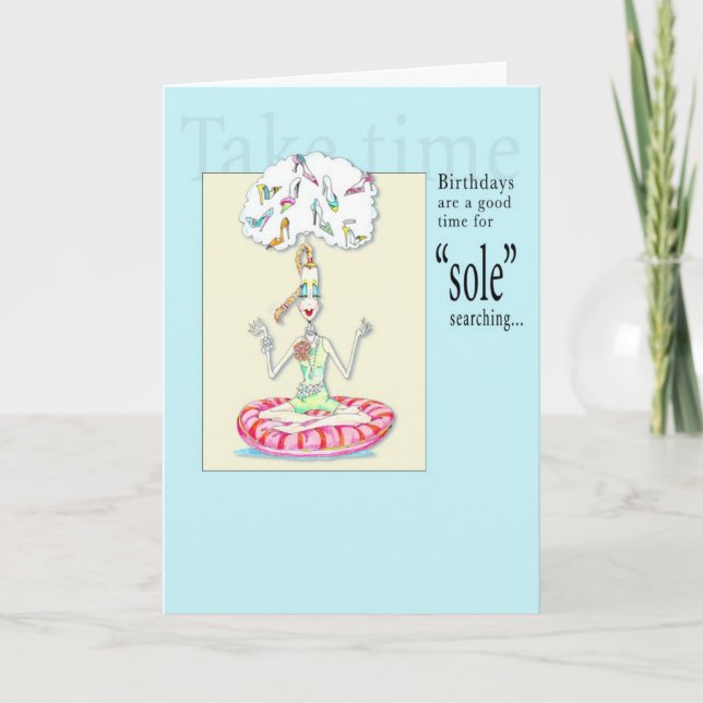 Yoga "sole" recherche Carte d'anniversaire (Devant)