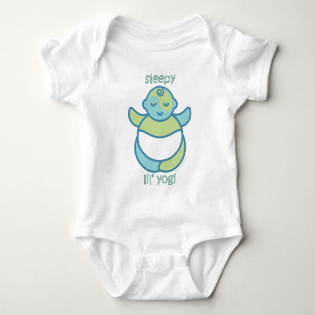 Yoga Speak Baby : Sleepy Lil' Yogi Baby Strampler (Vorderseite)