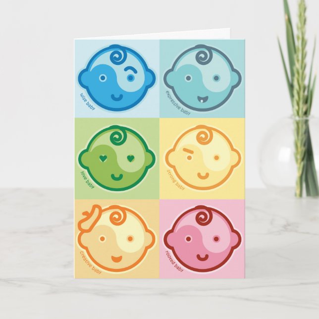 Yoga spricht Baby: Alle Baby Chakras Karte (Vorderseite)