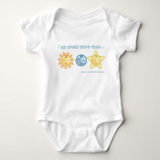 Yoga spricht Baby: Ich werde geliebt Baby Strampler