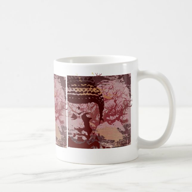 Yoga spricht: Buddha-Baum-Grafik Kaffeetasse (Rechts)