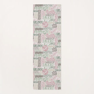 Yoga State of Mind-Handschrift Yoga Wort Collage Yogamatte