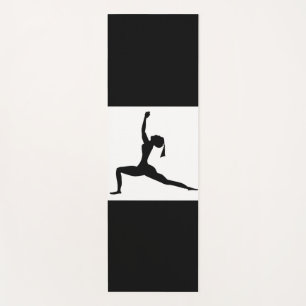Yoga Stehend Pose Silhouette Yogamatte
