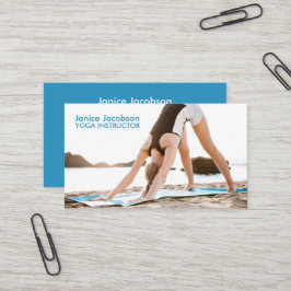 Yoga Stretch Fitness Business Cards Visitenkarte