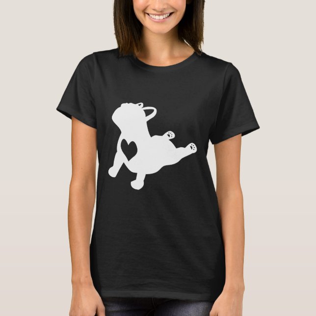 Yoga Stretch Frenchie T-Shirt (Vorderseite)