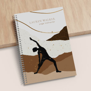 Yoga Studio Business Card Bohemisch Earth Tones Notizblock