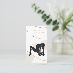 Yoga Studio Business Card Bohemisch Earth Tones Visitenkarte