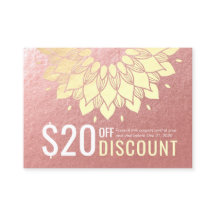 YOGA Studio Discount Coupon Treue Gold Mandala
