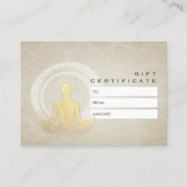 YOGA Studio Geschenkgutachten Einfache Pose ZEN-Sy Rabattkarte