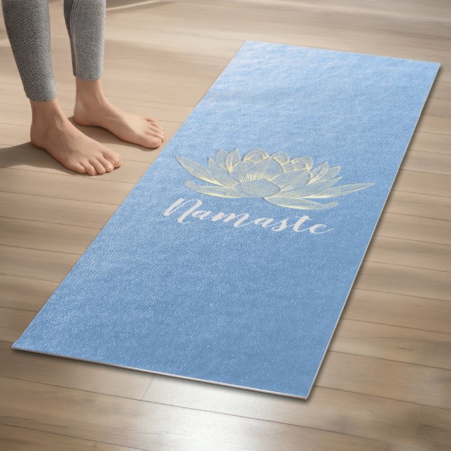 YOGA Studio Meditation Reiki Instructor Gold Lotus Yogamatte (Von Creator hochgeladen)