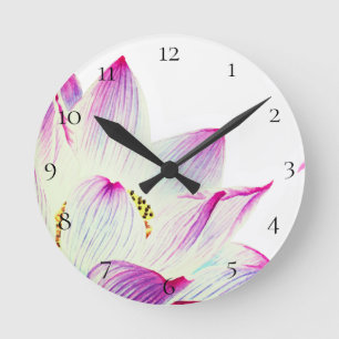 Yoga-Studio-Meditations-Mitte *~* Lotuss Reiki Runde Wanduhr