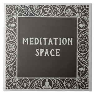 Yoga-Studio-Meditationsraum-Name-Schild Fliese