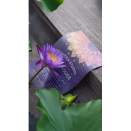 YOGA Studio Open House Gold Foil Mandala Flyer