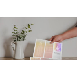 Yoga Studio Tri-Fold Broschüren Life Coach Healer