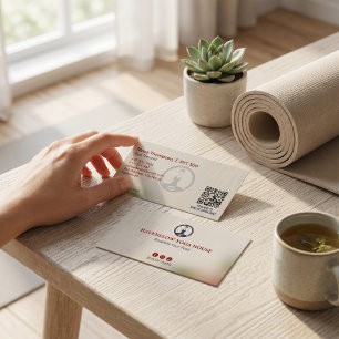 Yoga-Studio-Unternehmen   Classic House Visitenkarte
