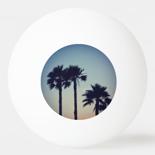 Yoga Sunset Tischtennisball (Vorderseite)