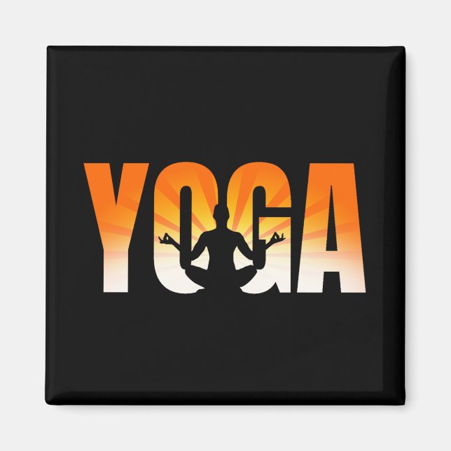 Yoga Sunshine Magnet (Vorne)